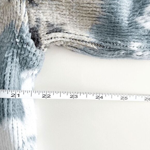 Yari Artesanias Women's Llama Fair Isle Full Zip Wool Sweater Multicolor Small - Picture 5 of 7